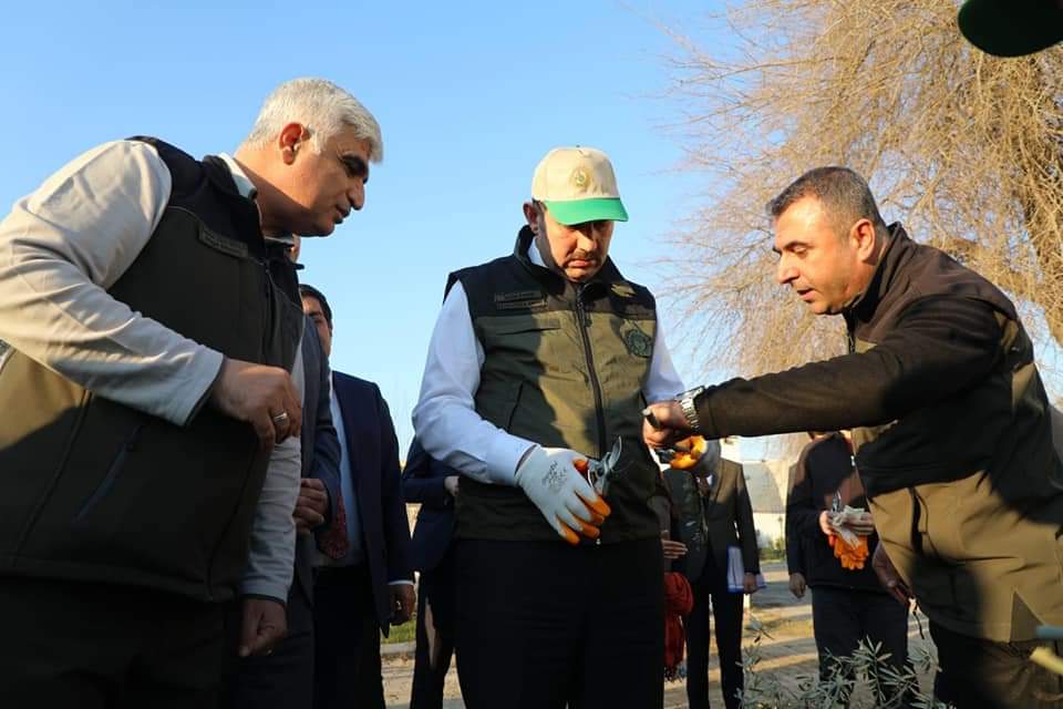 Şanlıurfa Valisi Salih Ayhan, Birecik Fidanlığımızda İncelemelerde Bulundu.
