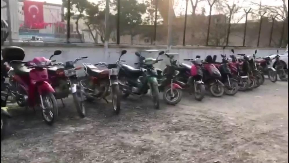 Şanlıurfa’da 75 çalıntı motosiklet ele geçirildi