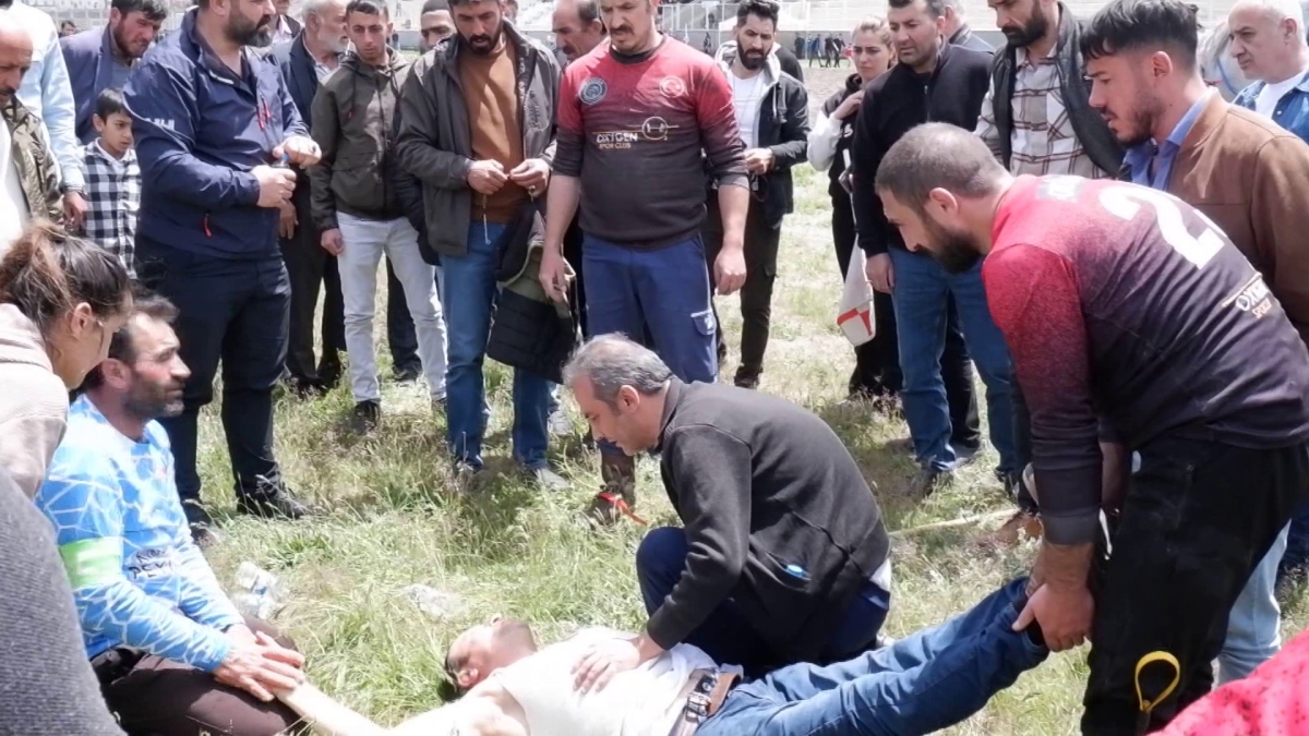 Cirit sahasında korkutan anlar
