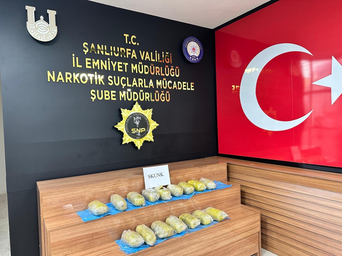 Şanlıurfa'da uyuşturucu operasyonu