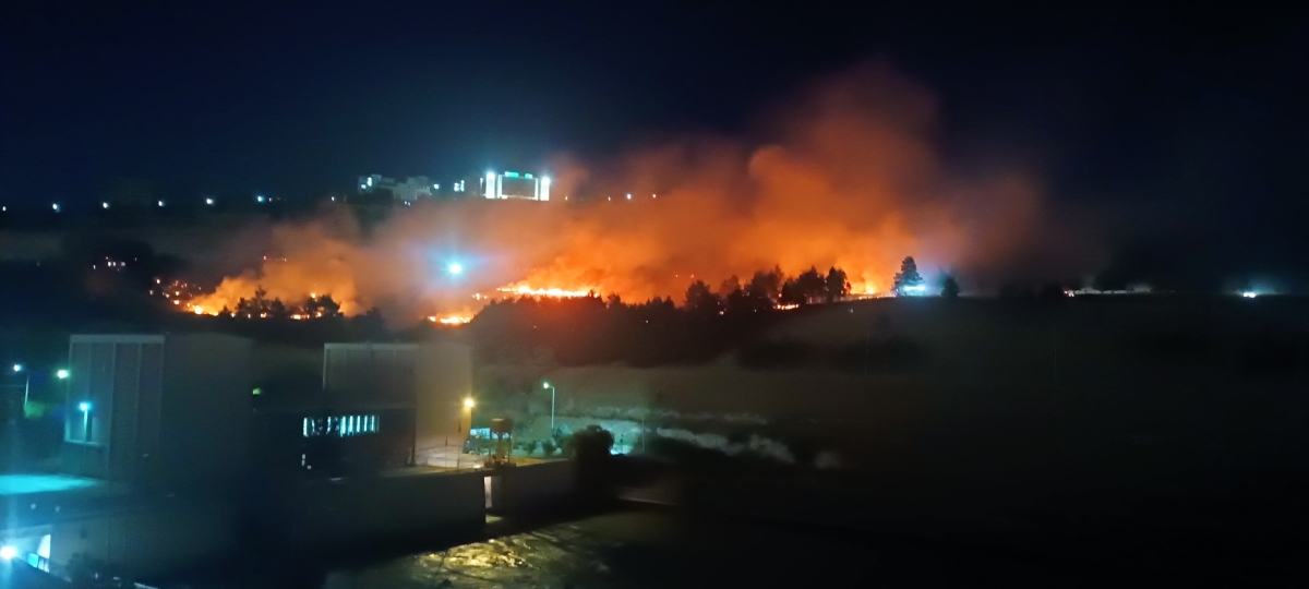 Şanlıurfa'da yangın
