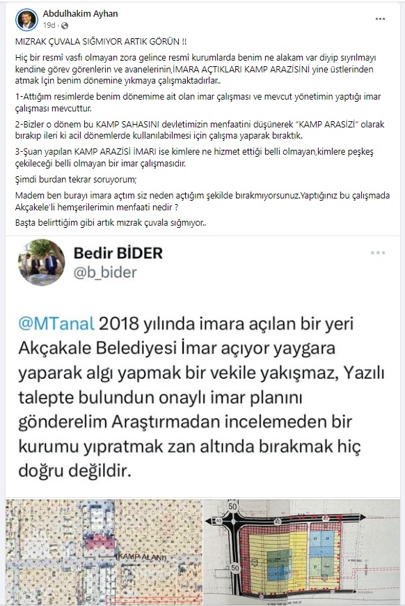 Urfalı Vekil Tanal Sert Çıkış Yaptı