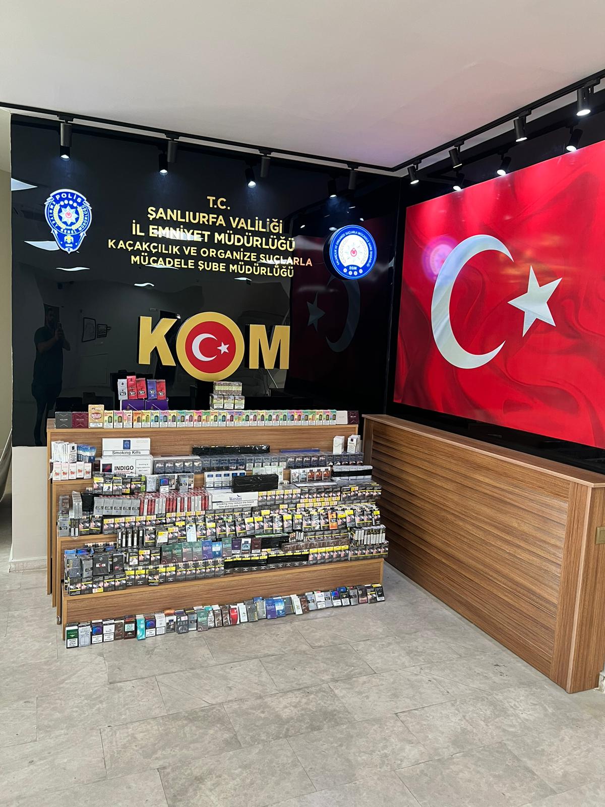Şanlıurfa'da kaçakçılık operasyonu