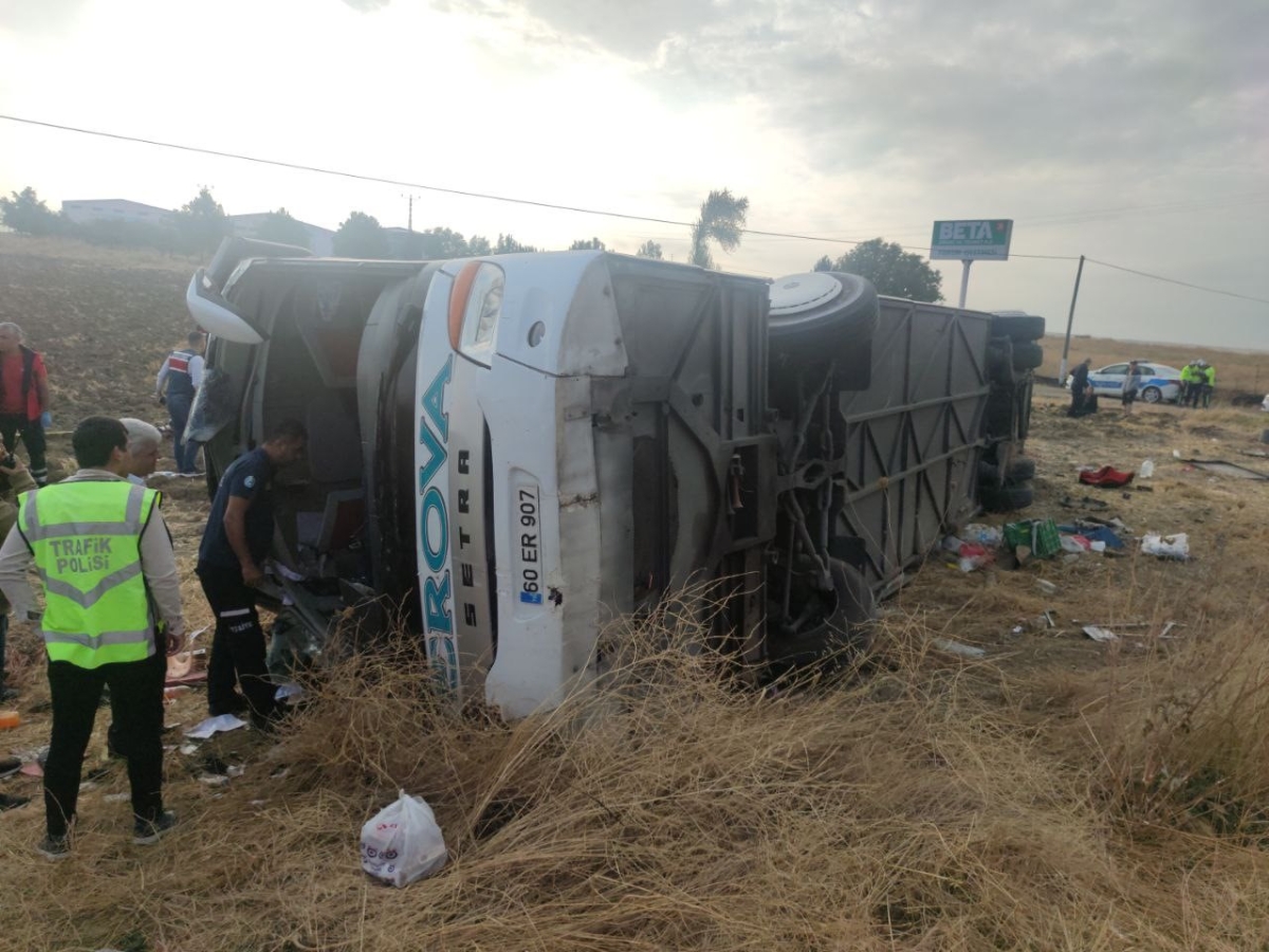 Amasya’da otobüs kazası: Çok sayıda yaralı var