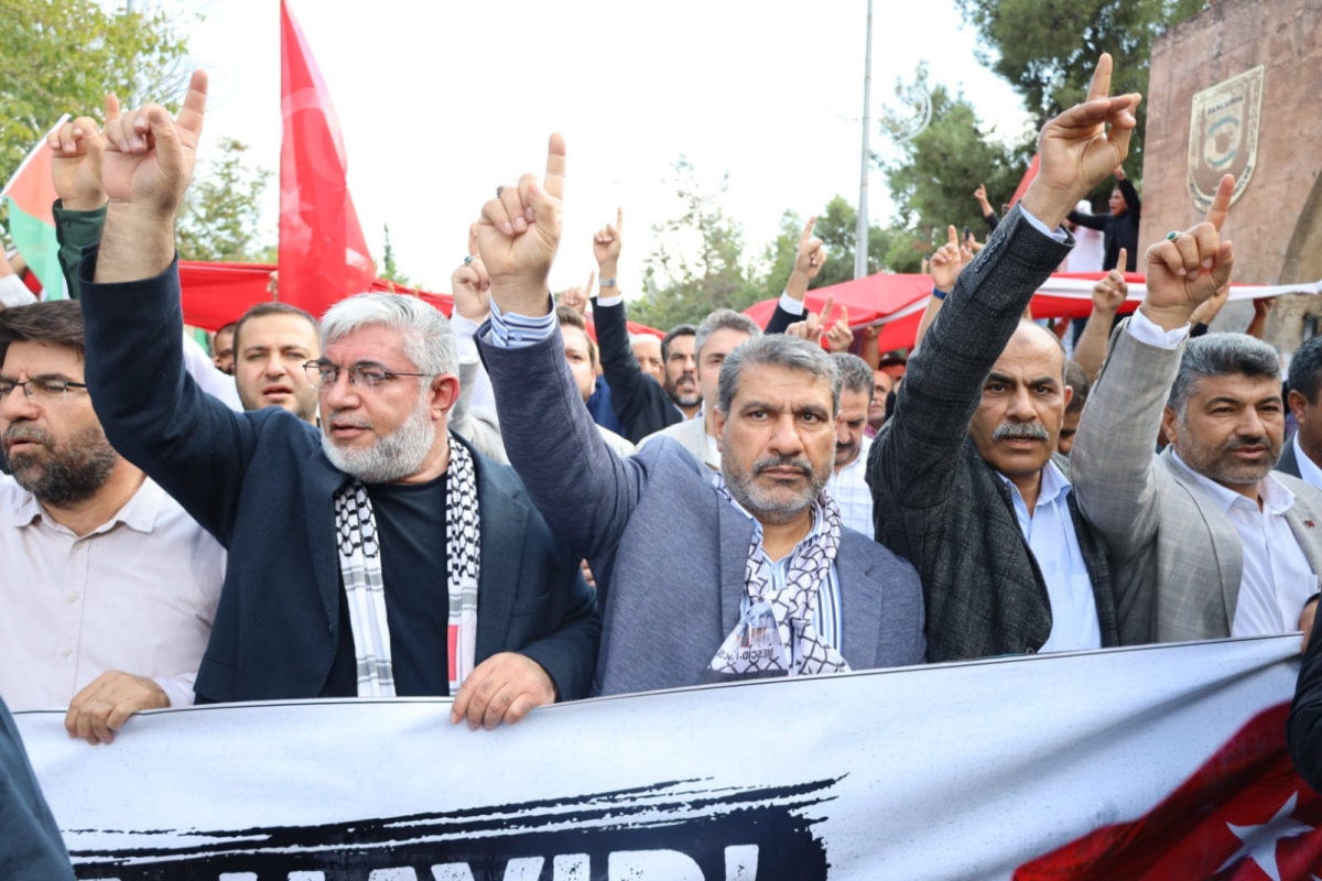 Şanlıurfa'da İsrail'in Gazze'deki saldırıları protesto edildi