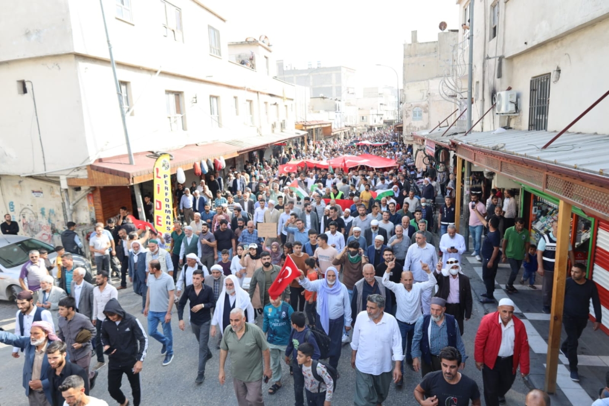 Şanlıurfa'da İsrail'in Gazze'deki saldırıları protesto edildi
