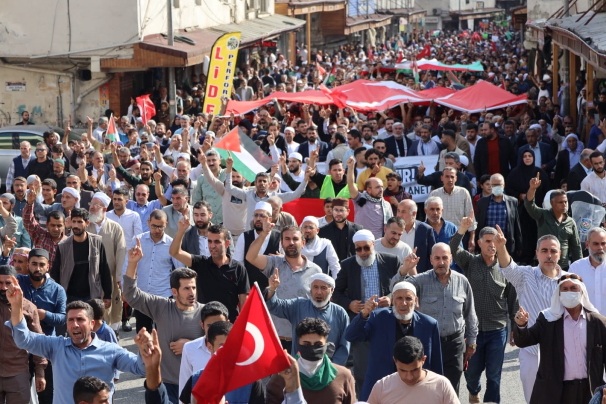 Şanlıurfa'da İsrail'in Gazze'deki saldırıları protesto edildi