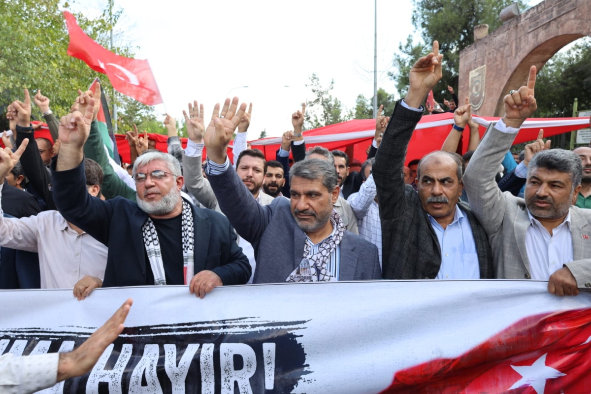 Şanlıurfa'da İsrail'in Gazze'deki saldırıları protesto edildi