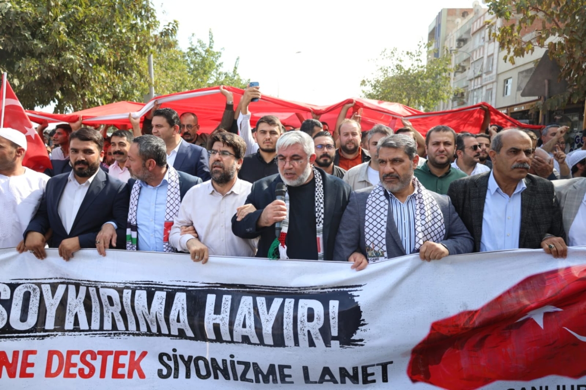 Şanlıurfa'da İsrail'in Gazze'deki saldırıları protesto edildi