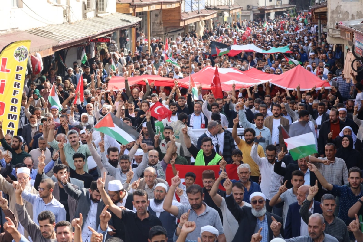 Şanlıurfa'da İsrail'in Gazze'deki saldırıları protesto edildi