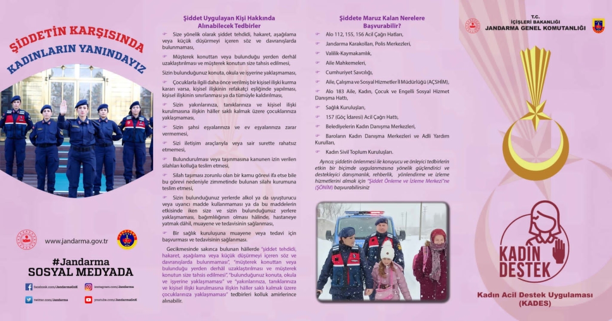 Şanlıurfa İl J.K.lığı Aile İçi Şiddetle Mücadele bilgilendirme