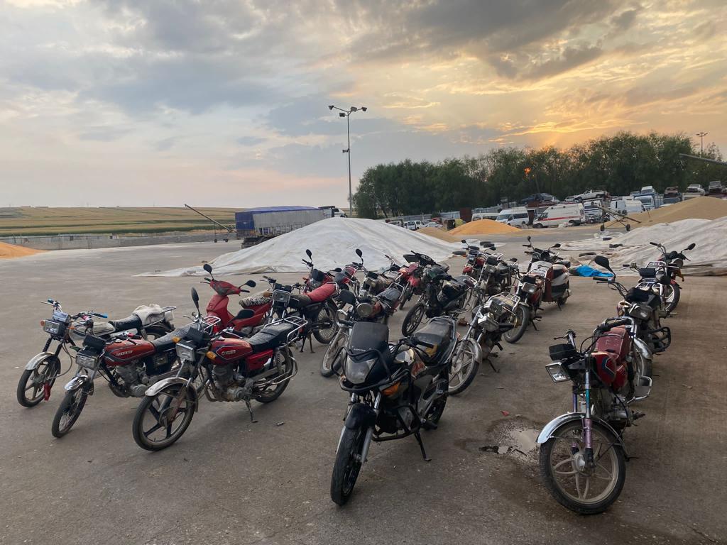 Şanlıurfa'da 137 çalıntı motosiklet ele geçirildi