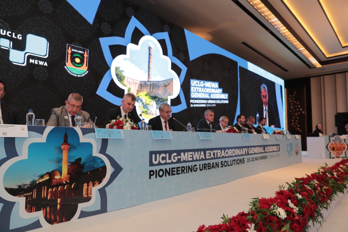 UCLG- MEWA TOPLANTISI ŞANLIURFA BÜYÜKŞEHİR BELEDİYESİ EV SAHİPLİĞİNDE YAPILDI
