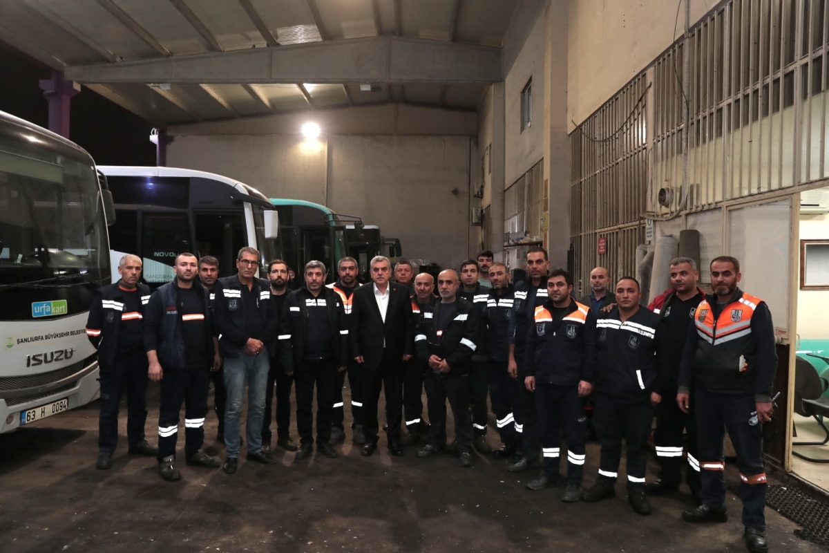 BAŞKAN BEYAZGÜL, BEL-SAN PERSONELLERİYLE BİR ARAYA GELDİ