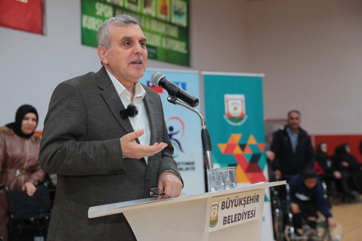 BÜYÜKŞEHİR BELEDİYESİ ENGELLİLERİN YÜREĞİNE DOKUNMAYA DEVAM EDİYOR