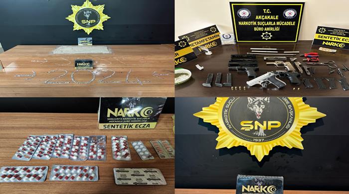 Şanlıurfa emniyetinden zehir tacirlerine göz açtırmıyor 8 gözaltı