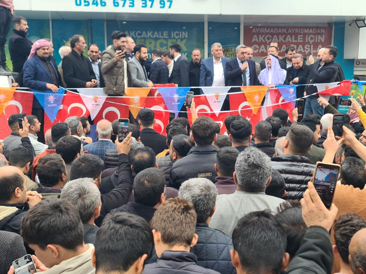 Akçakale'de Abdulhakim Ayhan'a çığ gibi destek!