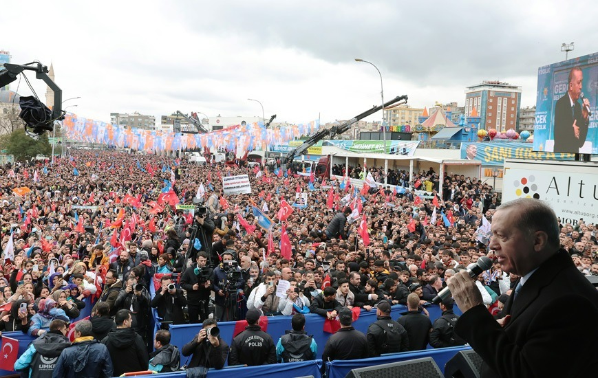 cumhurbaşkanı şanlıurfa mitingi