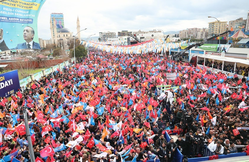 cumhurbaşkanı şanlıurfa mitingi