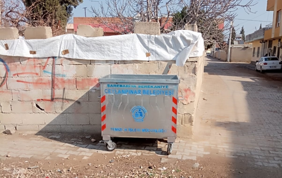 Ceylanpınar Belediyesi bin 330 adet çöp konteyneri takviyesi yaptı