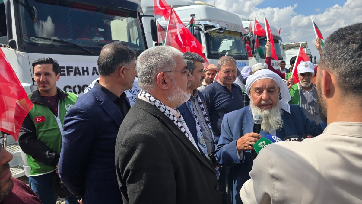 ŞANLIURFA’DA GAZZE İÇİN TIR KONVOYU EYLEMİ