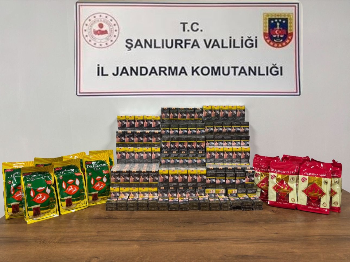 Şanlıurfa’da Jandarmadan Kaçak Tütün ve Çay Operasyonu