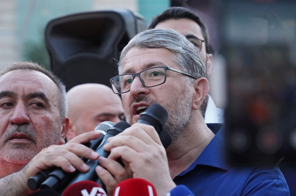 Ankara'da Gazze İçin Ak Parti Genel Merkezine Yürüyüş Yapıldı.