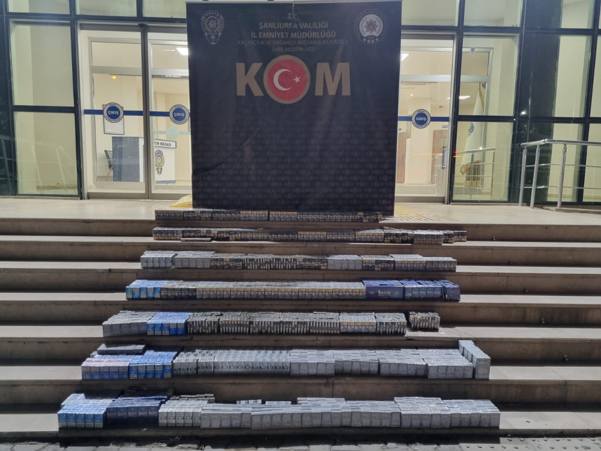 Şanlıurfa’da Kaçakçılık Operasyonları: Binlerce Kaçak Ürün Ele Geçirildi