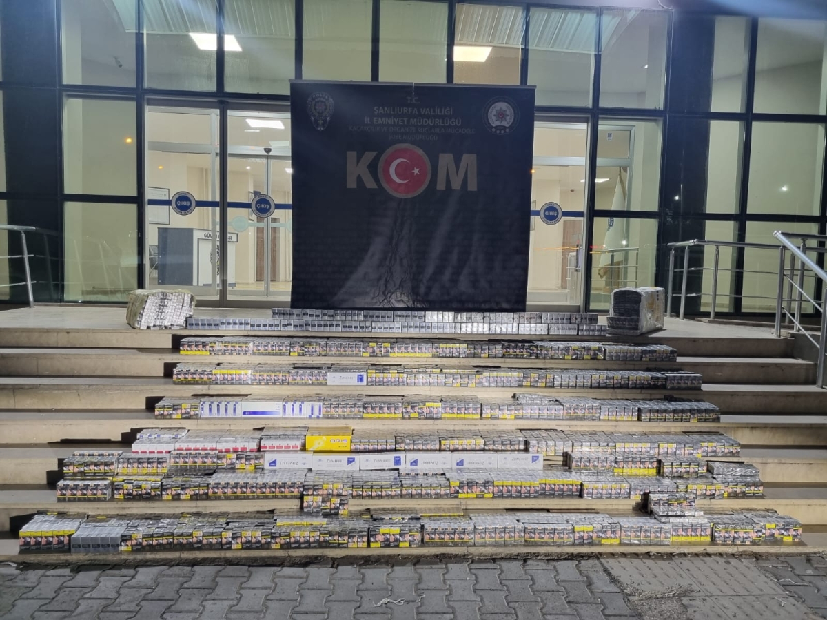 Şanlıurfa’da Kaçakçılık Operasyonları: Binlerce Kaçak Ürün Ele Geçirildi