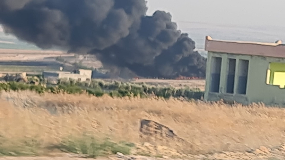 Şanlıurfa-Gaziantep Karayolunda Korkutan Yangın