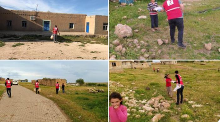 Türk Kızılayı, Köyleri Ziyaret Ederek Yardım Faaliyetlerini Sürdürüyor