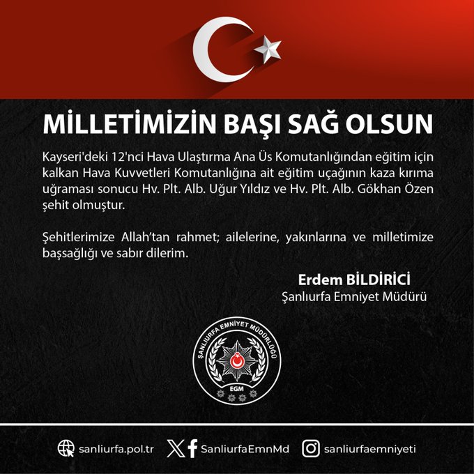Erdem Bildirici: Milletimizin Başı Sağ Olsun