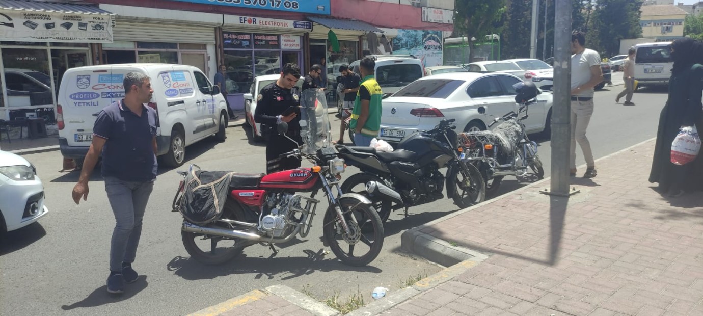 Şanlıurfa İl Merkezinde Motosiklet Denetimleri Hız Kesmiyor