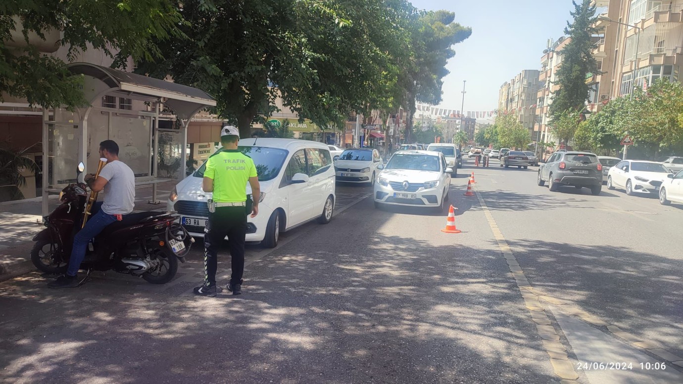 Şanlıurfa'da Motosiklet Denetimleri Devam Ediyor
