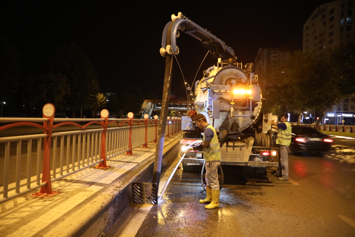 KASKİ'den gece çalışması