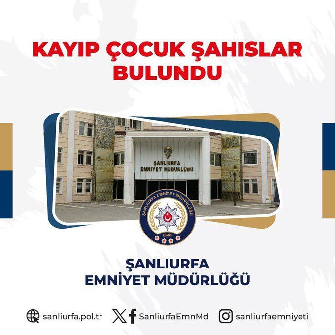 Şanlıurfa’da Kayıp Olan 3 Çocuk Bulundu