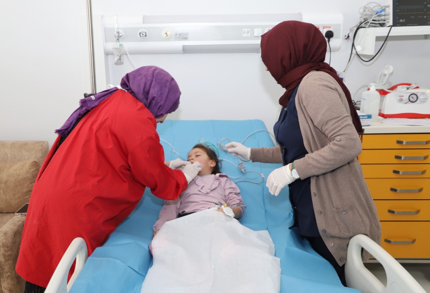 Adana’dan gelen hastanın yakınları memnuniyetini dile getirdi