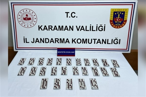 Karaman'da 246 adet uyuşturucu hap ele geçirildi
