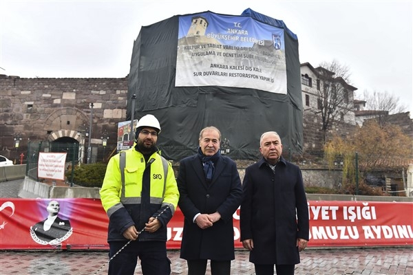 Ankara Kalesi’ndeki onarım çalışmaları devam ediyor