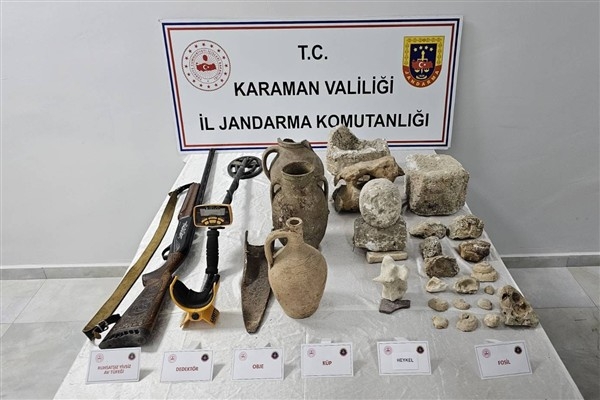 Karaman'da tarihi eser kaçakçılığına operasyon