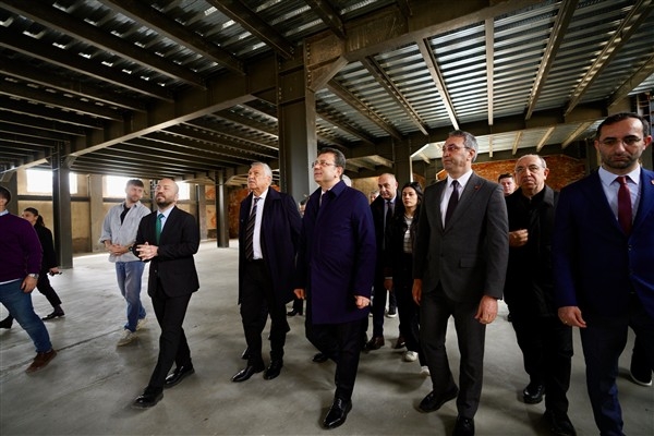 İmamoğlu ile Karalar’dan Yedikule Gazhanesi restorasyon alanında inceleme