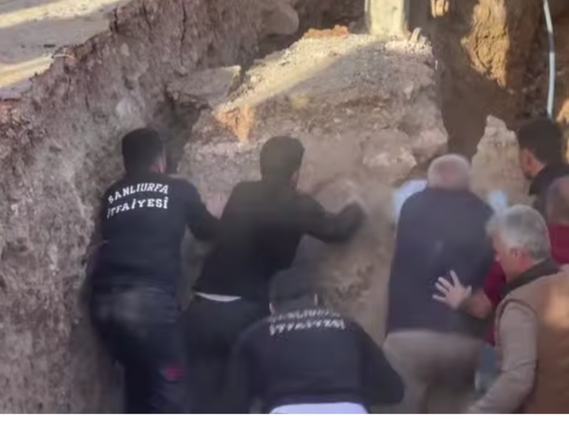 Şanlıurfa'da Kanalizasyon Çalışmasında Göçük: 4 İşçi Mahsur