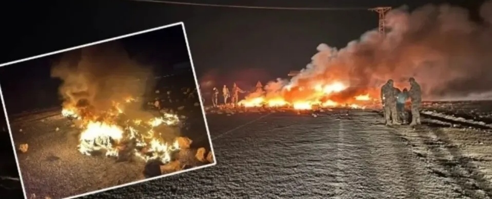 Ceylanpınar-Akçakale Yolunda Gerilim: Lastik Yakan Grup Yolu Kapattı