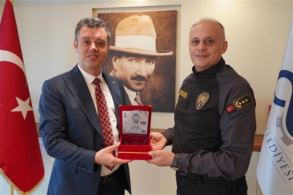 Çorlu Emniyet Müdürü Vatansever'den Başkan Sarıkurt'a ziyaret
