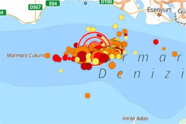 Marmara Denizi'nde deprem