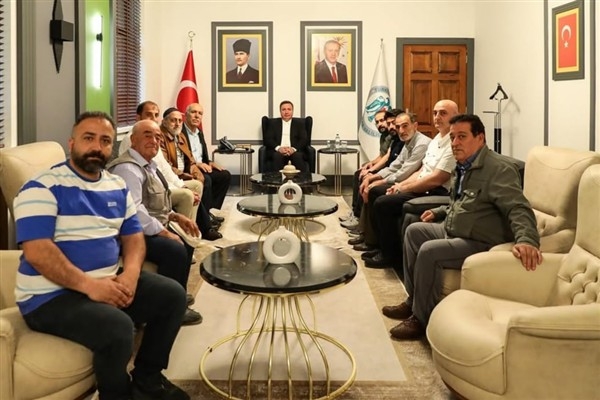 Yangından etkilenen esnaftan Vali Aydoğdu’ya ziyaret