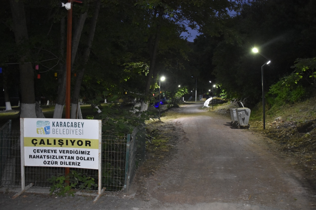 Yeniköy Piknik Alanı, akşamları da halkın kullanımına açıldı