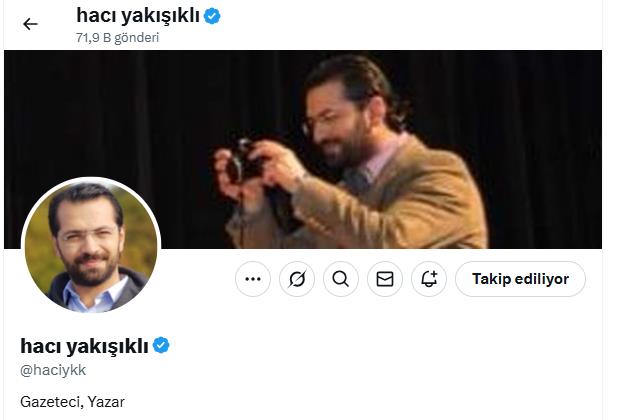 Hacı Yakışıklı’dan Dikkat Çeken Paylaşım