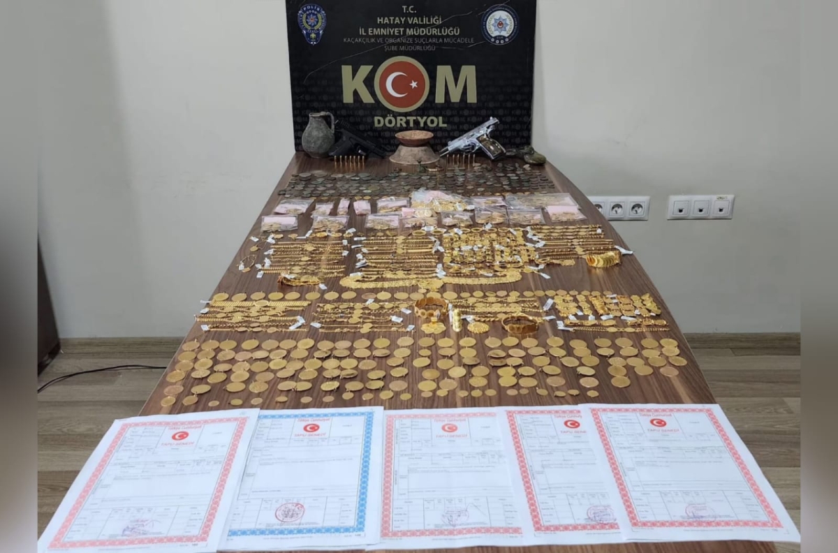 Hatay'da altın operasyonu