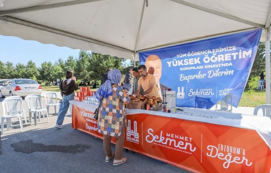 Erzurum Büyükşehir Belediyesi’nden YKS'ye giren öğrencilere destek